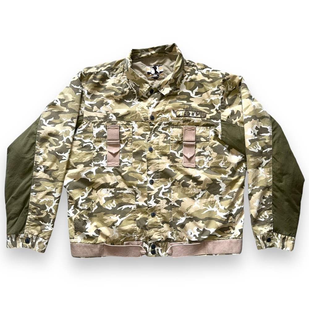 Vintage Camo Military Surplus Patchwork Jacket